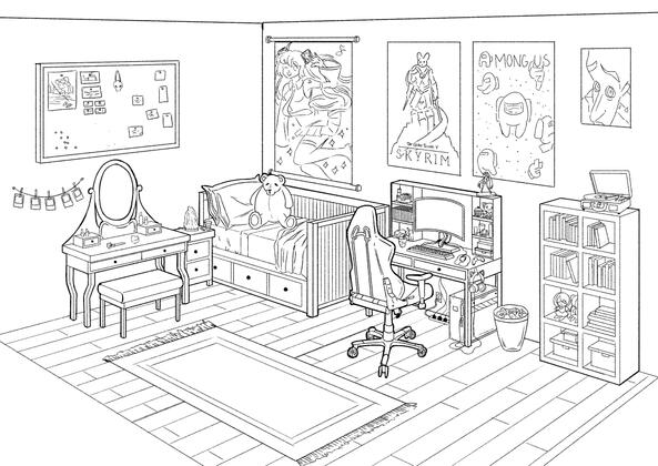 Bedroom Illustration